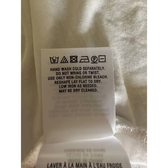 Anthropologie‎ Akemi Kin Tank Top Blouse Lace White Yellow White Hi-Low Size M - Picture 10 of 11